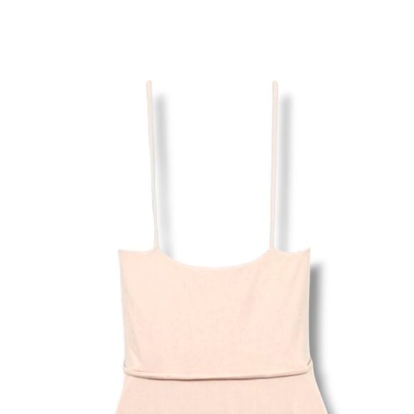 NEW Revolve Susana Monaco Uneven Hem Dress in Pink Sand Size Medium - Picture 6 of 13